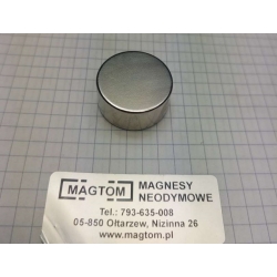 Magnes neodymowy MW 25x12 [N38]