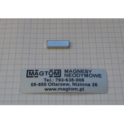 Magnes neodymowy płytkowy MPŁ 17x6.8x2 [N38]
