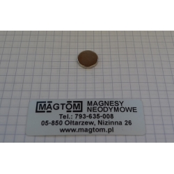 Magnes neodymowy MW 12,5x2 [N38]