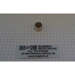 Magnes neodymowy MW 12x10 [N38]