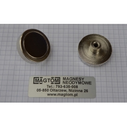 Uchwyt magnetyczny D-32L z magnesem neodymowym NIKIEL [M5/ N 38]