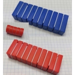 Magnesy neodymowe w obudowie plastikowej kolorowe