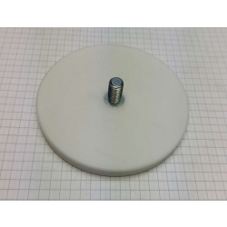 Uchwyt Magnetyczny UMGZ 88x8.5x23.5 M8 mm w obudowie gumowej gwint zewnętrzny BIAŁY