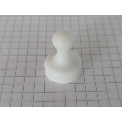 Magnes do tablicy pionek z rączką plastikową biały UMT 19x25