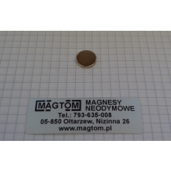 Magnes neodymowy MW 12,5x2 [N38]