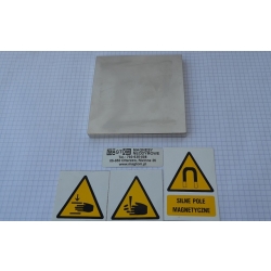 Magnes neodymowy płytkowy MPŁ 100x100x10 [N38]