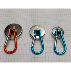 Uchwyt magnetyczny neodymowy z karabińczykiem UM K36