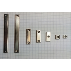 Magnes neodymowy UM MPŁ 40x13,5x5 [N38] stożek 6 mm do 3,5 mm
