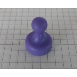 Magnes do tablicy z rączką plastikową fioletowy UMT 19x25