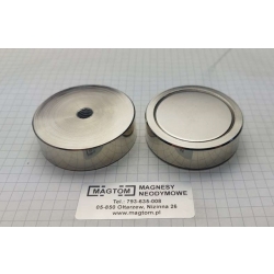 Uchwyt magnetyczny UM 50x15 z magnesem neodymowym gwint wewnętrzny [M8/N38]