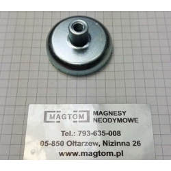 Uchwyt magnetyczny D-36 z magnesem neodymowym Ocynk+ocynk [M6/ N38]
