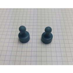 Magnes do tablicy z rączką plastikową pionek szary UMT 12x20
