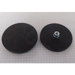 Uchwyt Magnetyczny UMGW 88x8,5x6  M8 mm w obudowie gumowej gwint wewnętrzny