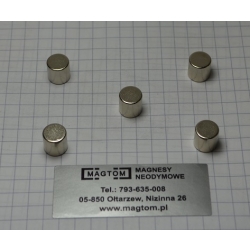 Magnesy neodymowe do tablic zestaw 5 szt 10 x 10
