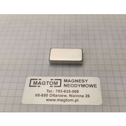 Magnes neodymowy płytkowy MPŁ 24x12x5 [N38]