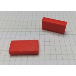 Magnes neodymowy płytkowy do tablic MPŁP 25x12.5x6 [N38] CZERWONY
