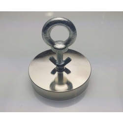 UM H400x20 Uchwyt magnetyczny neodymowy w obudowie z gwintem przelotowym wewnętrznym M10 / N42