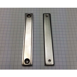 Magnes neodymowy UM MPŁ 80x13,5x5 [N38] stożek 6 mm do 3,5 mm