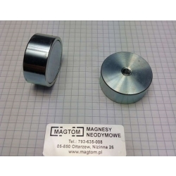 Uchwyt magnetyczny UM 35x15 z magnesem neodymowym gwint wewnętrzny [M6/N38]