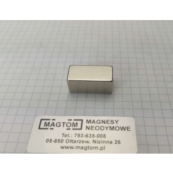 Magnes neodymowy płytkowy MPŁ 24x12x10 [N38]