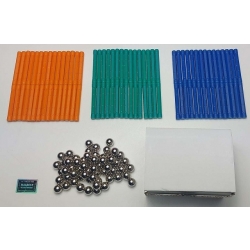 Zestaw magnesów konstrukcyjnych 58mm 90 sztuk MIX KOLORÓW + GRATIS