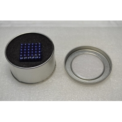 Neocube 5mm z pudełkiem metalowym GRANATOWE 216szt