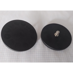Uchwyt Magnetyczny UMGZ 88x8.5x23.5 M8 mm w obudowie gumowej gwint zewnętrzny CZARNY