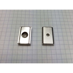 Magnes neodymowy UM MPŁ 20x13,5x5 [N38] stożek 6 mm do 3,5 mm