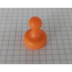 Magnes do tablicy z rączką plastikową pomarańczowy UMT 19x25