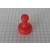 Magnes do tablicy z rączką plastikową czerwony UMT 19x25