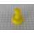 Magnes do tablicy z rączką plastikową żółty UMT 19x25